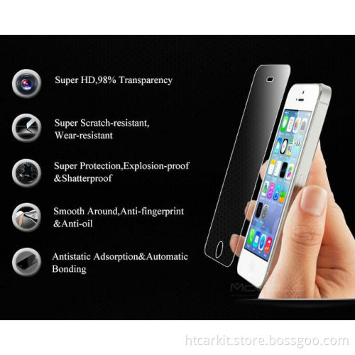 High quality 0.26mm 9h 2.5d Moblie Phone Tempered Glass For iPhone 6 plus